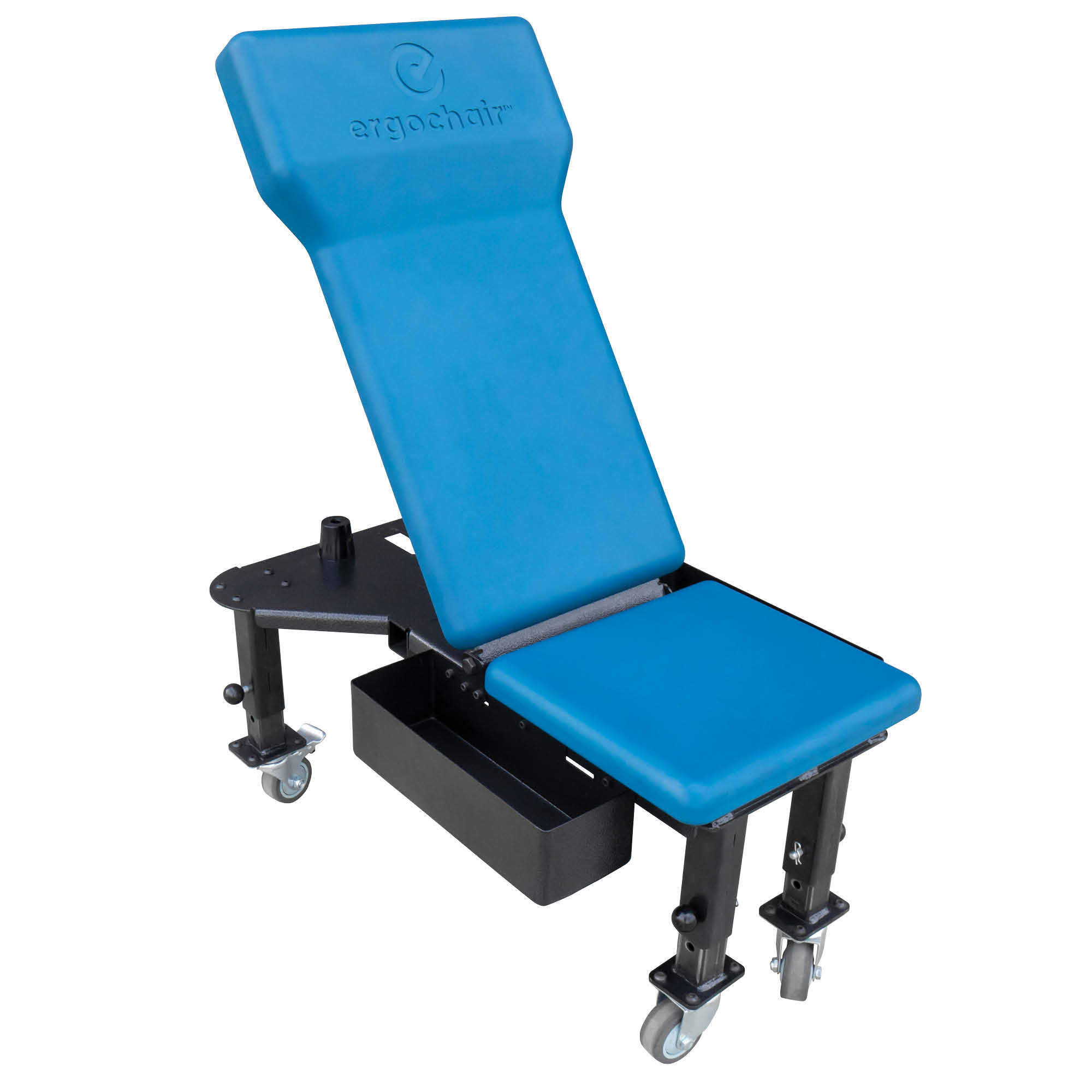 Ergochair, Ergonomic Reclining Creeper Seat and Tool Tray Kit, Capacity 350 lb, Model# ERGO-SCOOT